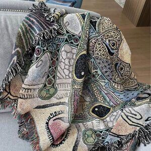 BRAND NEW throw - 100% cotton - Made in USA